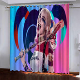 2025 NEW Harley Quinn Pattern Curtains Blackout Window Drapes